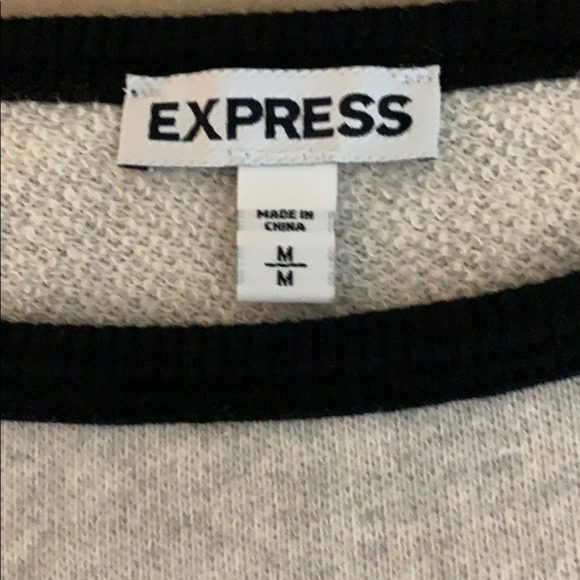 Express Sequined Lieutenant De Charme Sweatshirt Women's Size Med - Picture 3 of 7